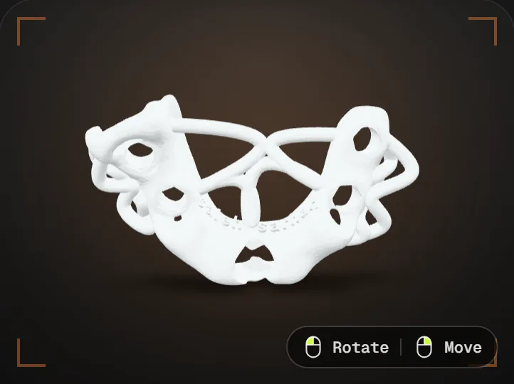 Interactive 3D dental model